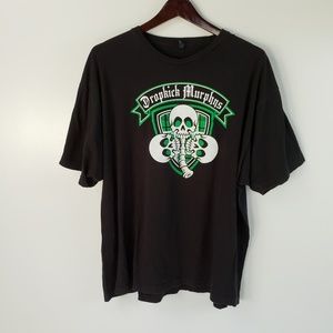 Dropkick Murphys T-Shirt XXL 2XL Black Band Tee Sk